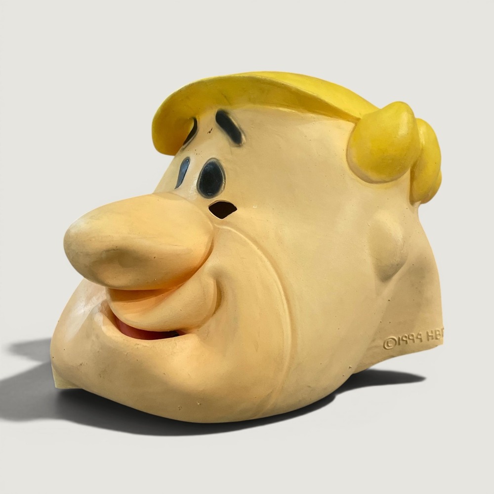 The Flintstones Barney Rubble Mask Vintage 90s Cartoon Halloween Costume